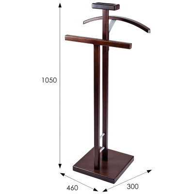 Вешалка костюмная Галант 340 (Тёмно-коричневый)